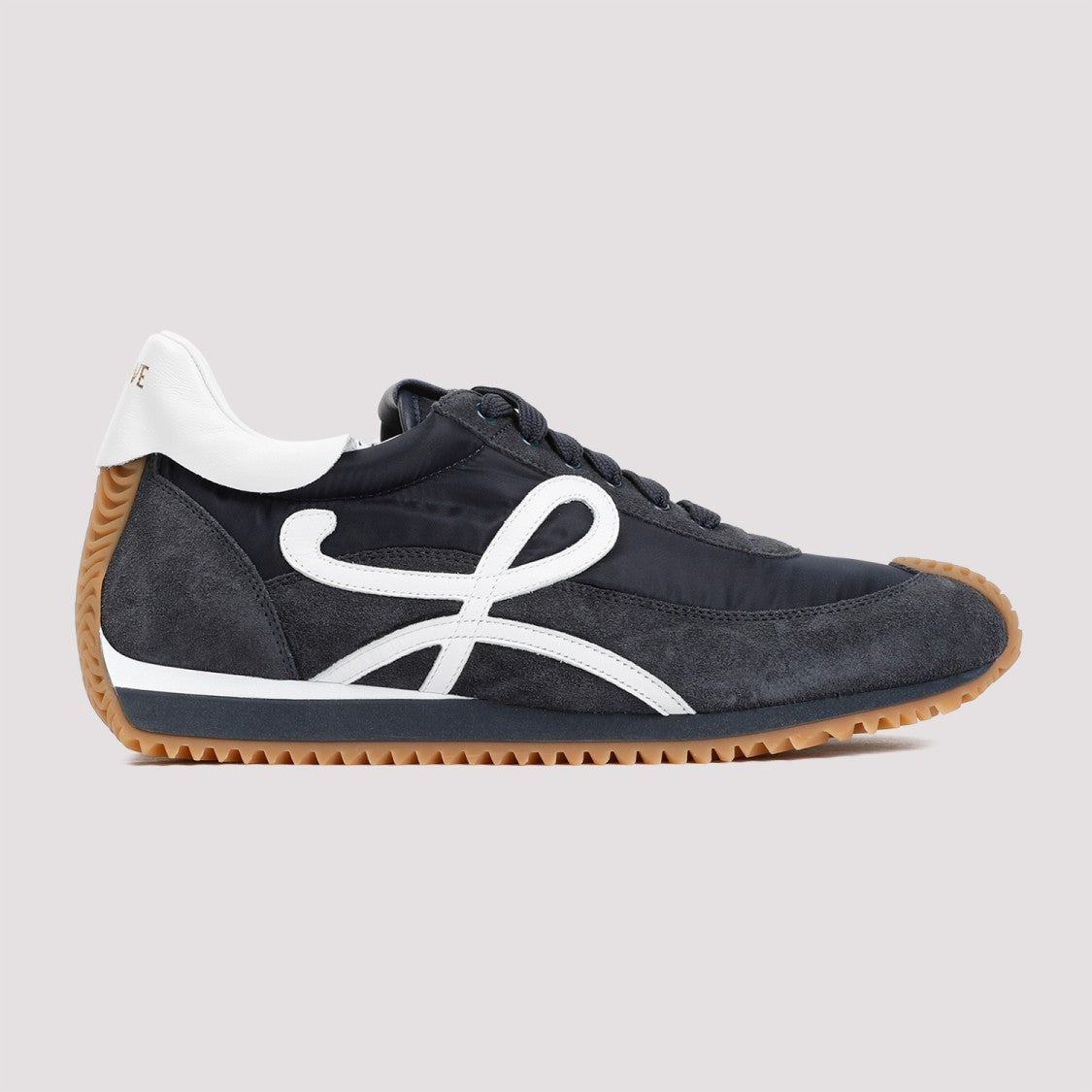 Loewe Flow Runner Dark Navy Suede Leather Sneakers