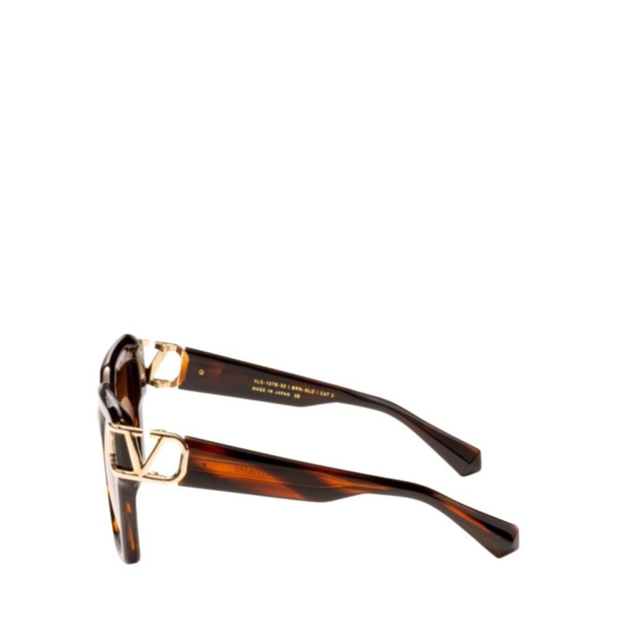 Valentino V - Uno Oversized Square Tortoiseshell Sunglasses