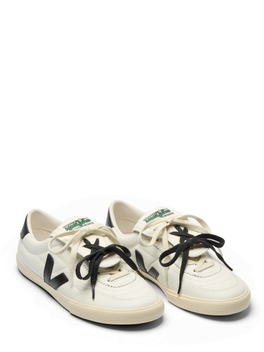 Veja Low-Top Sneakers With Organic Traced Leather