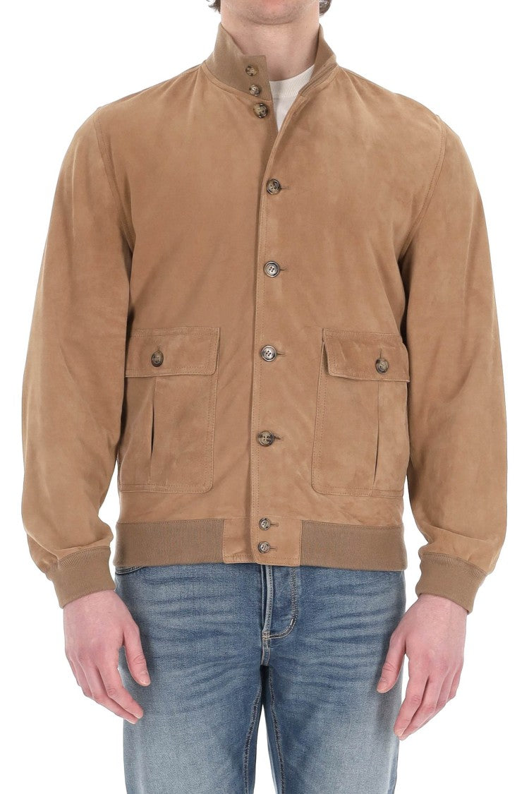 Valstar Classic Suede Jacket With Button-Up Front And Flap Pockets