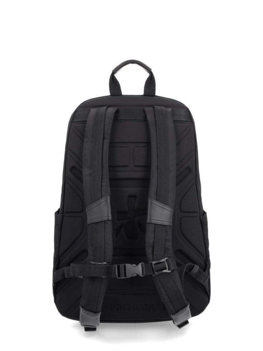 Premiata Structured Black Backpack