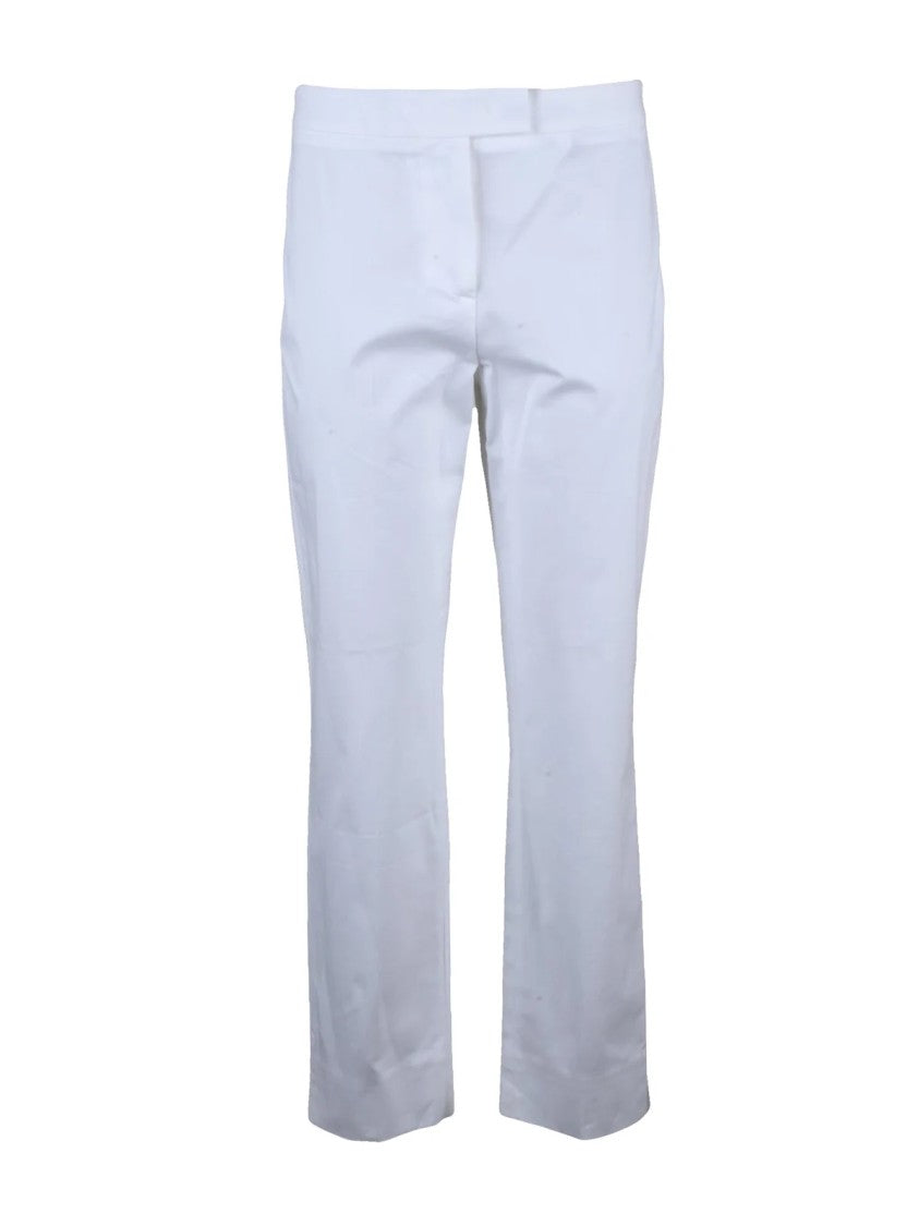 Eleventy Eleventy Trousers Cotton Lyocell Elastane - White