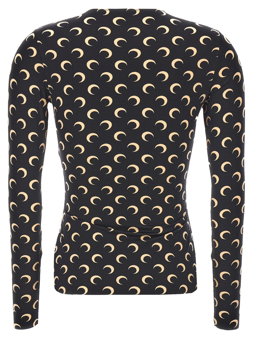 Marine Serre 'Moon Printed Jersey' T-Shirt