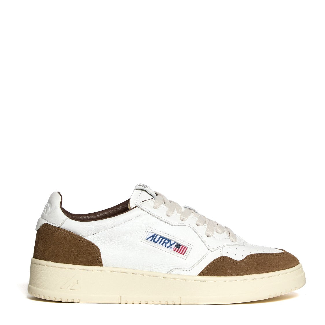 Autry White And Cigar Sneakers With Washed Treatment