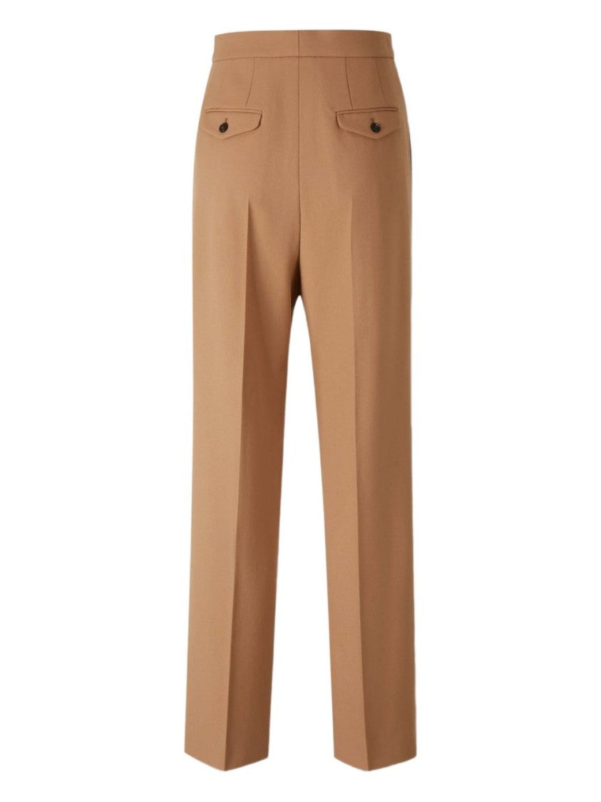 Chloé Tailored Wool Trousers With High Waist