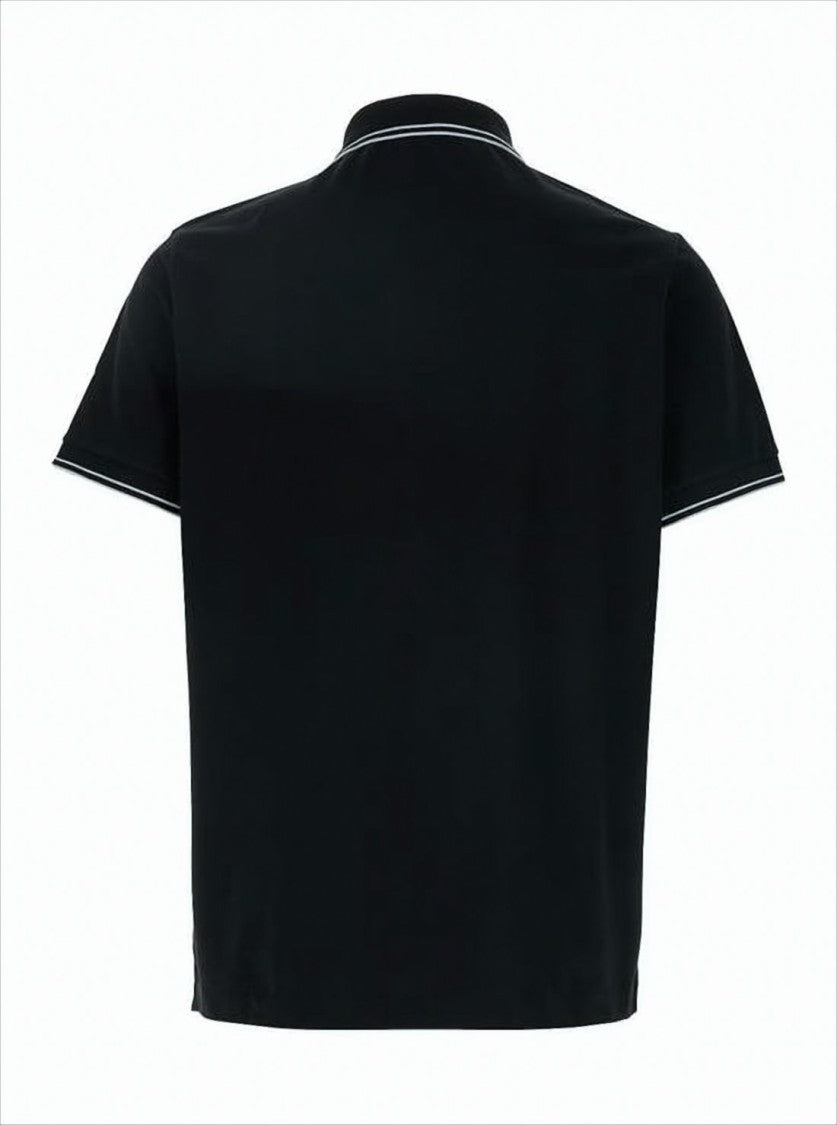 Stone Island Short-Sleeve Polo Shirt With Subtle Piping