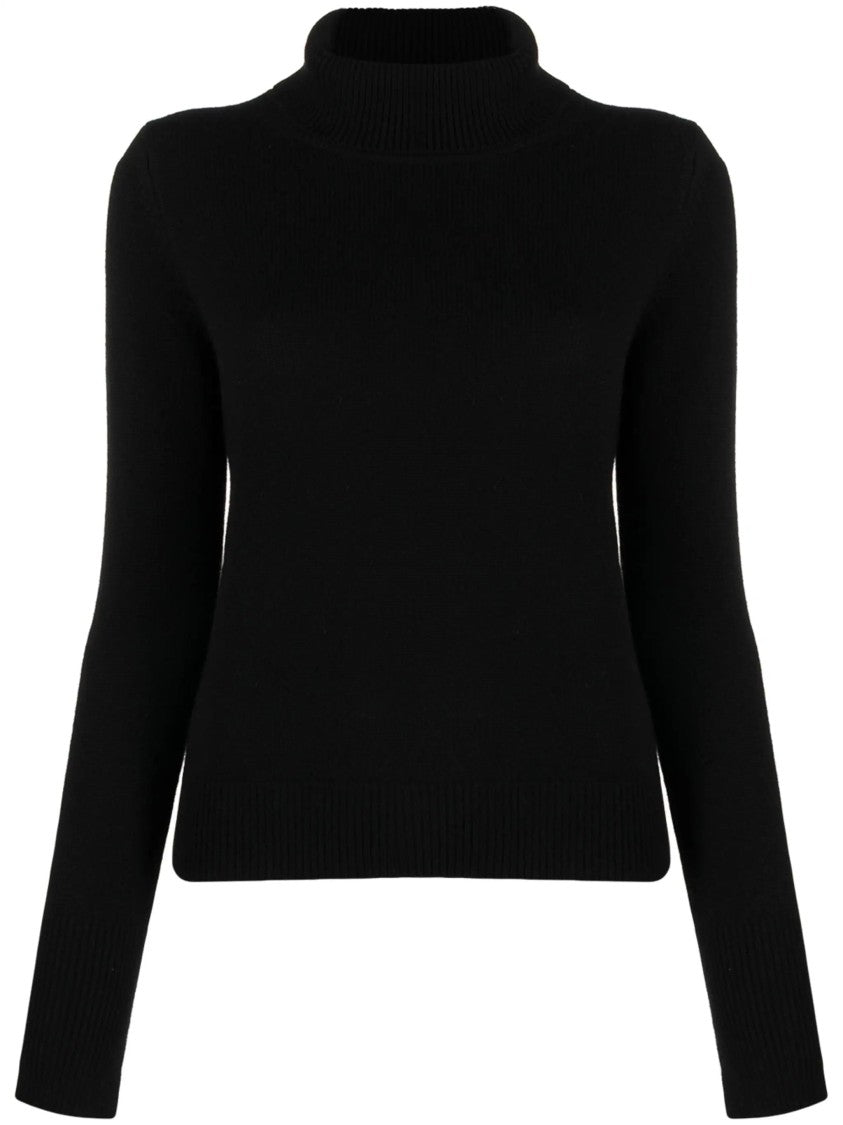 Joseph High Neck Cashmere Sweater With Ribbed Detailing