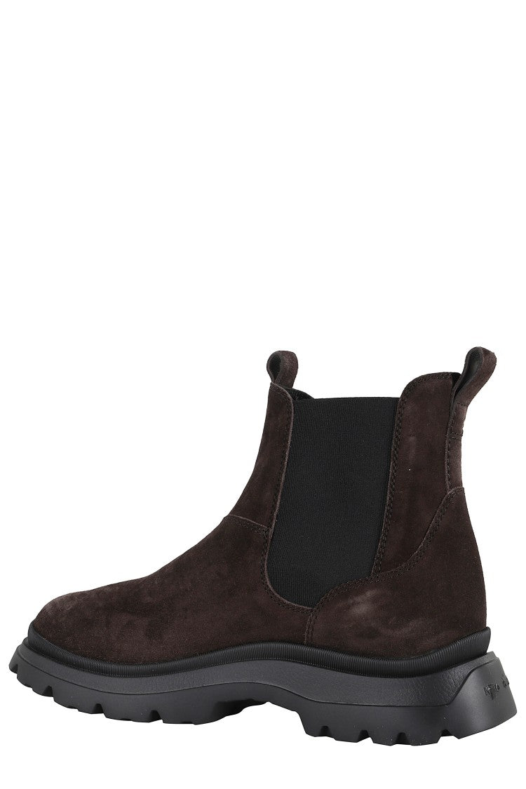 Hogan Chelsea Ankle Boots With Suede Upper