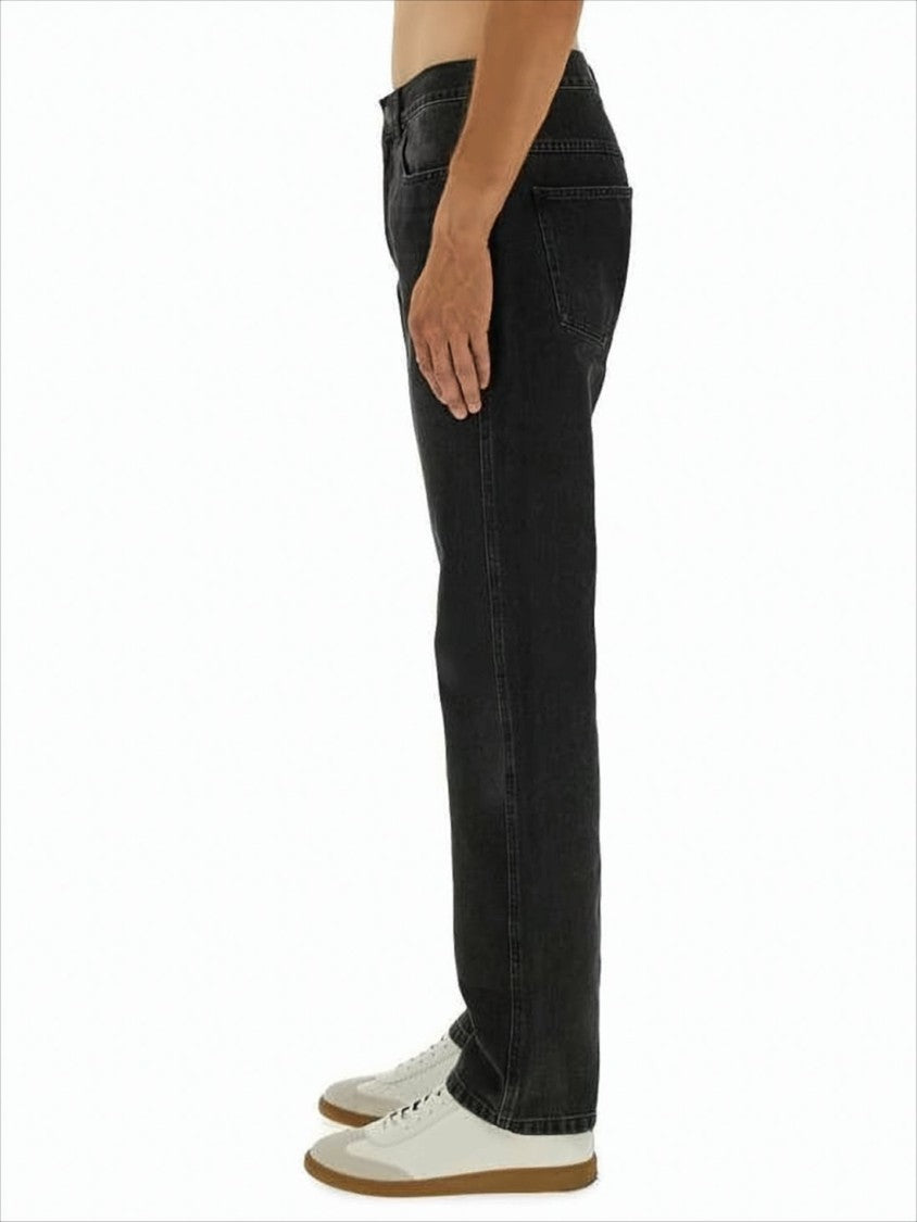 Isabel Marant Straight-Leg Denim Pants With Mid-Rise Waist