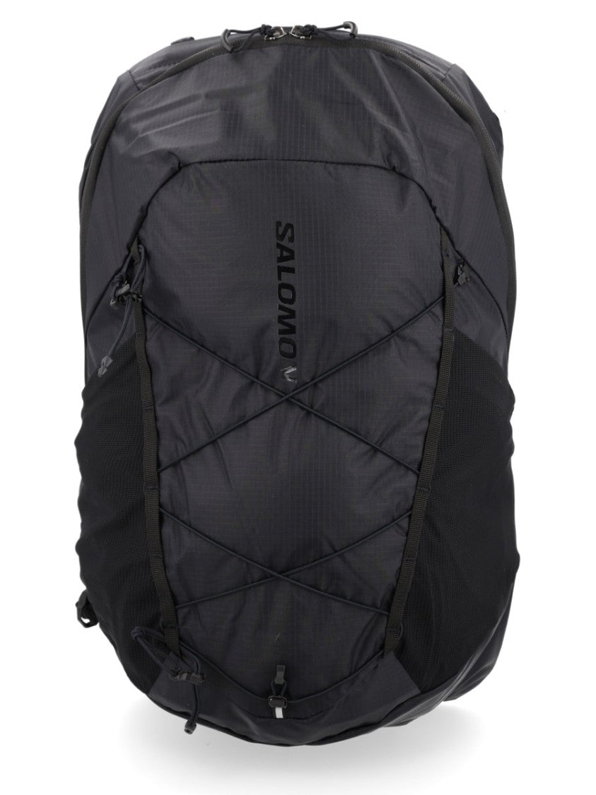 Salomon Spacious Black Backpack With Zip Closure And Adjustable Straps