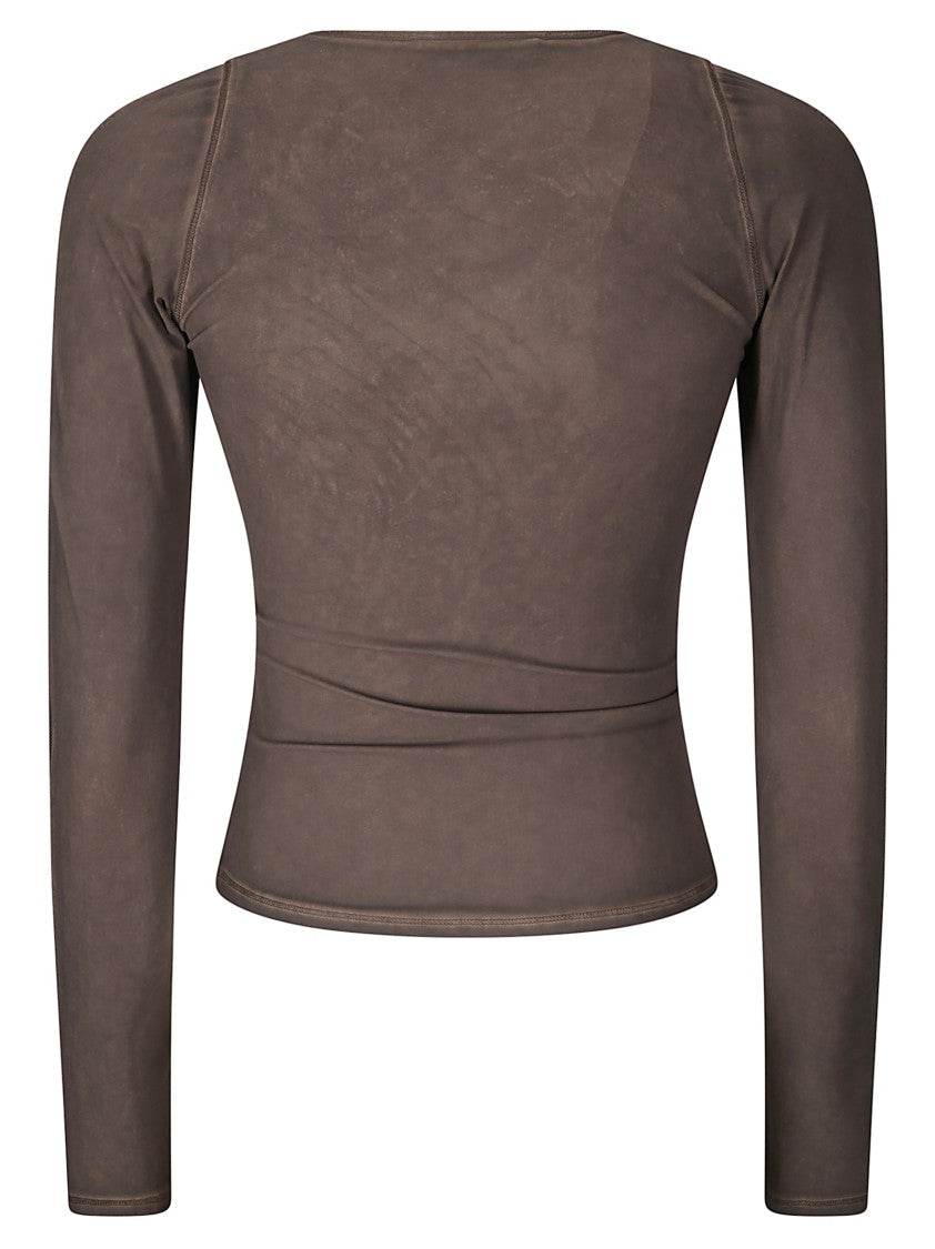 Knwls Stretch Over Dyed Jersey Top