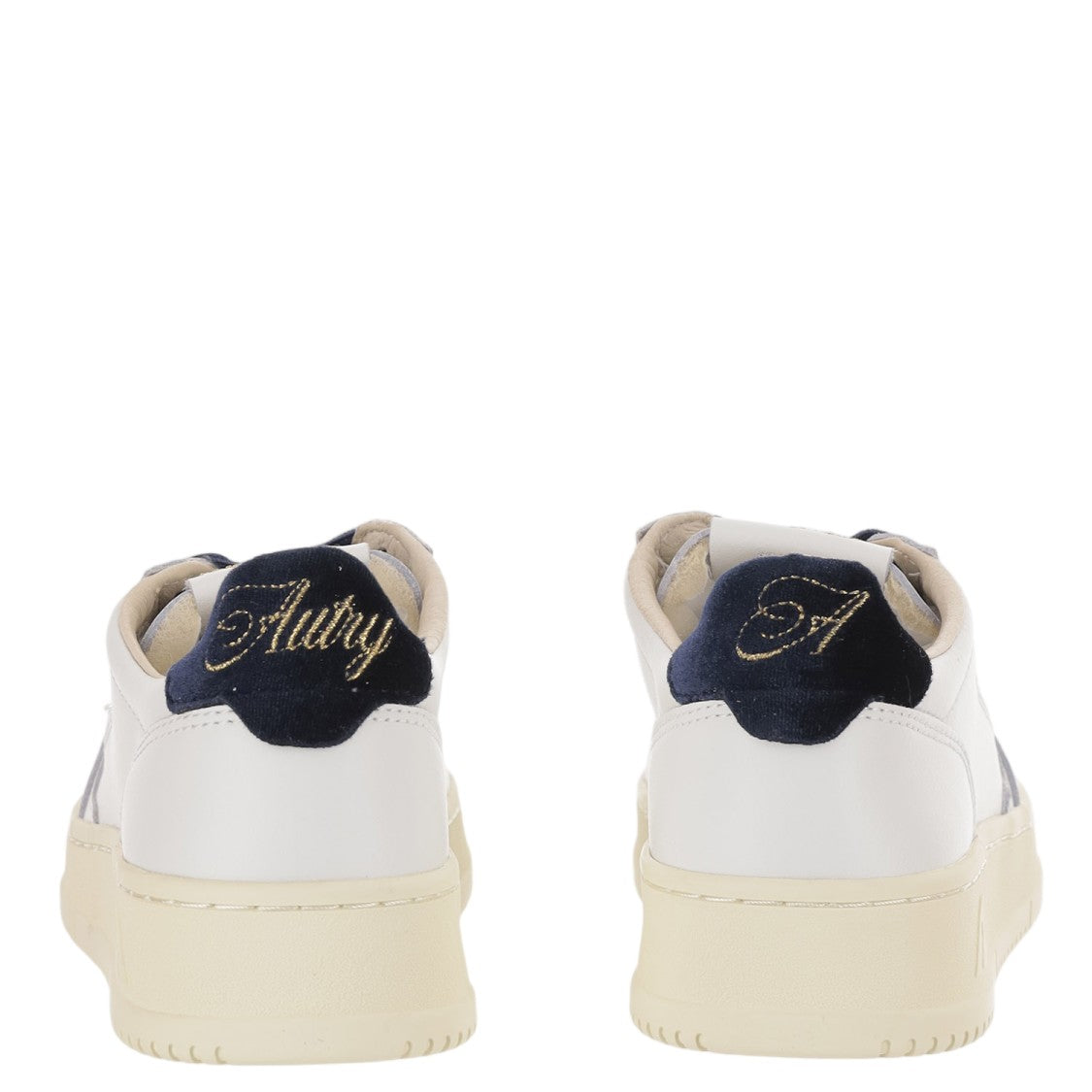 Autry Medalist Low Leather Sneakers With Velvet Lacing