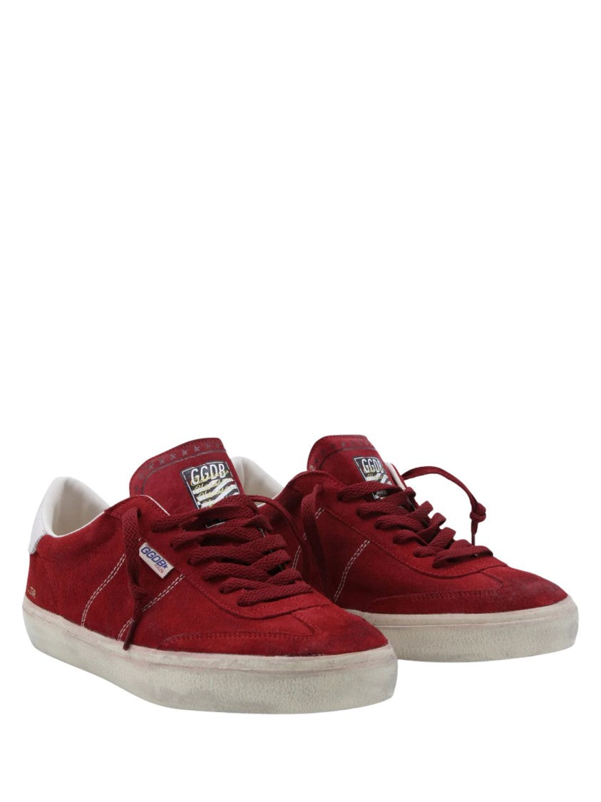 Golden Goose Red Suede Soul Star Sneakers