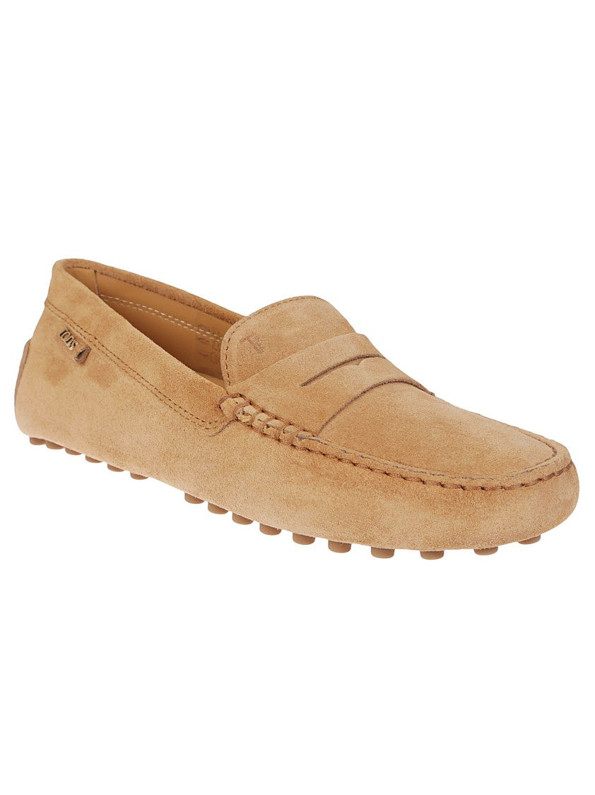 Tod's Classic Moccasin Loafers With Rubber Studded Sole