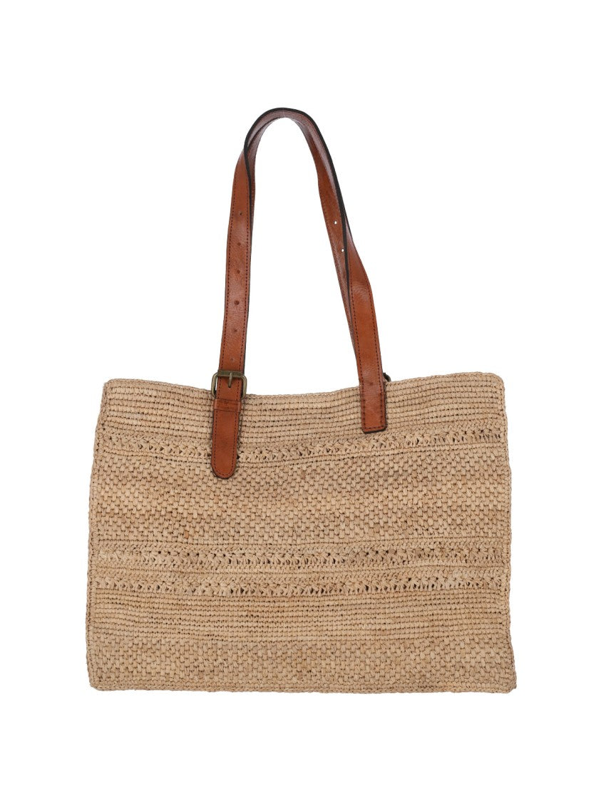 Ibeliv Natural Beige Nomade Woven Raffia Tote