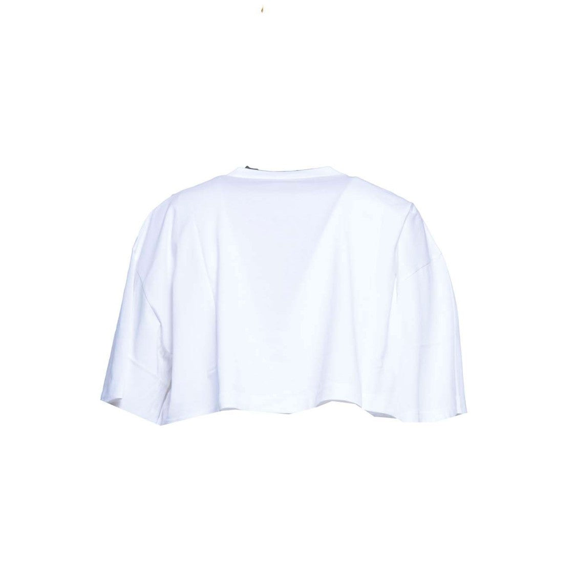 Dsquared2 White Cotton Oversized Crop T-Shirt