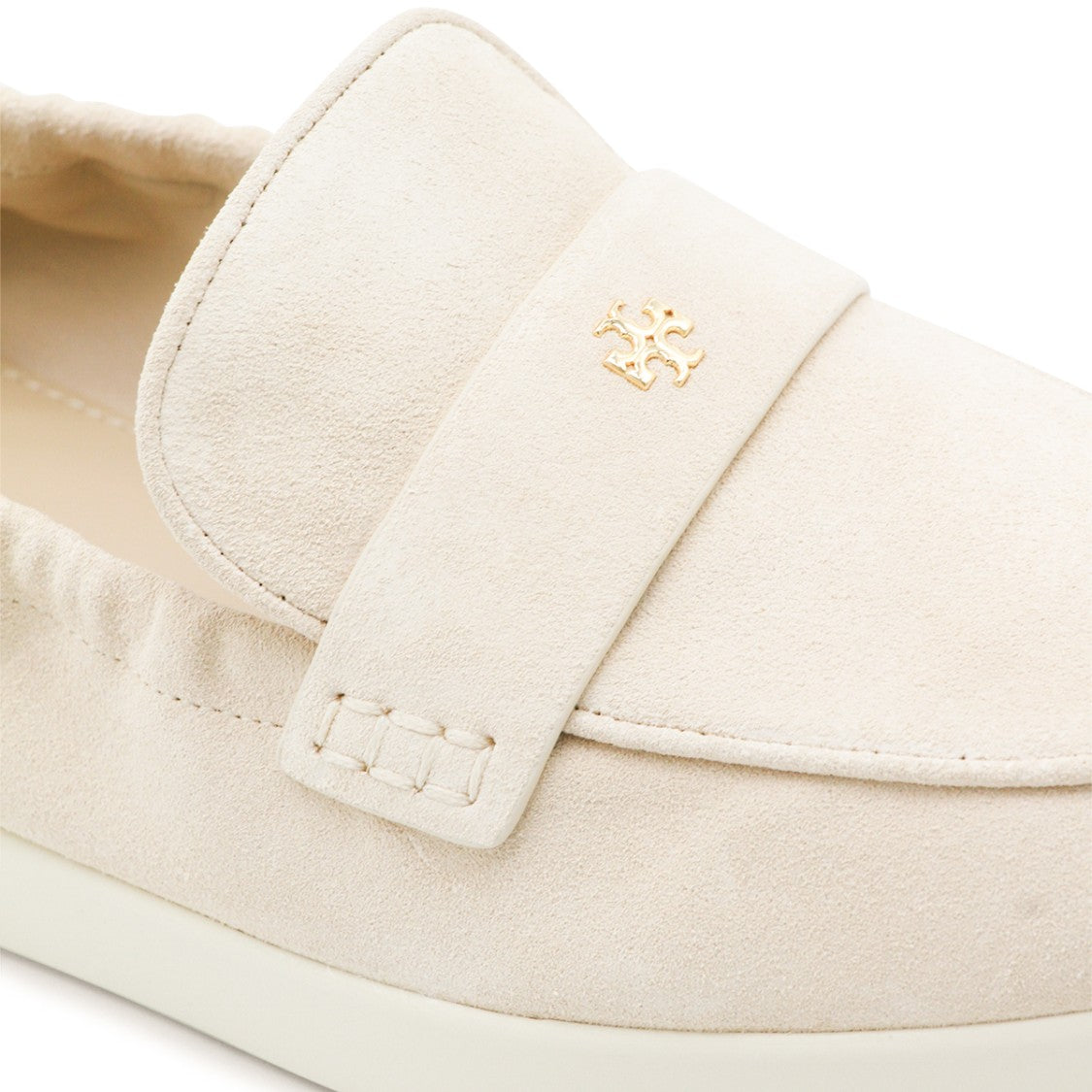 Tory Burch Slip-On Loafers With Metallic Logo Detail
