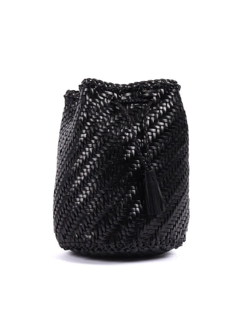 Dragon Diffusion Small Woven Shoulder Bag With Braided Strap