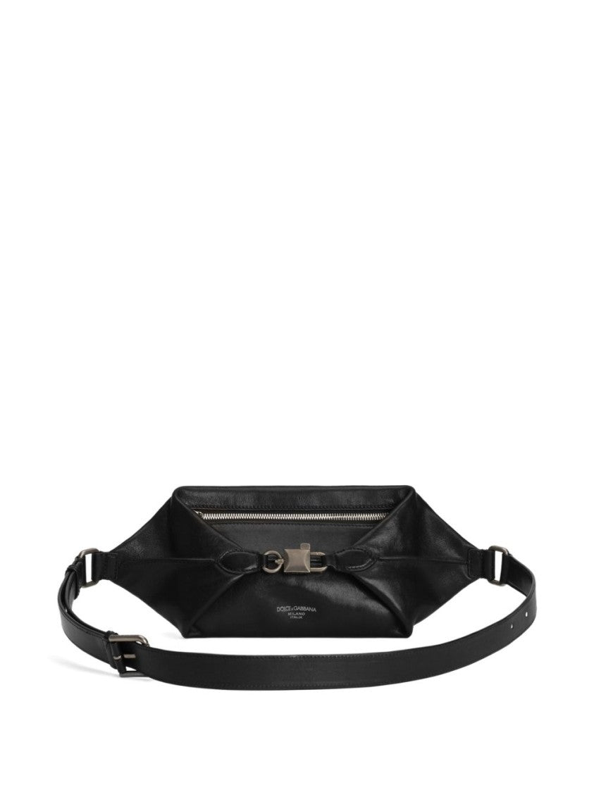 Dolce & Gabbana Black Lock Marsupio Belt Bag