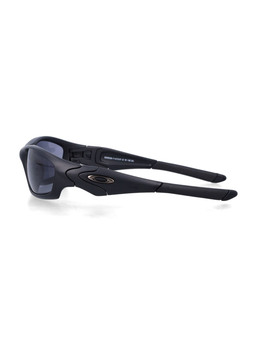 Oakley Matte Black Straight Jacket Sunglasses With High Definition Optics