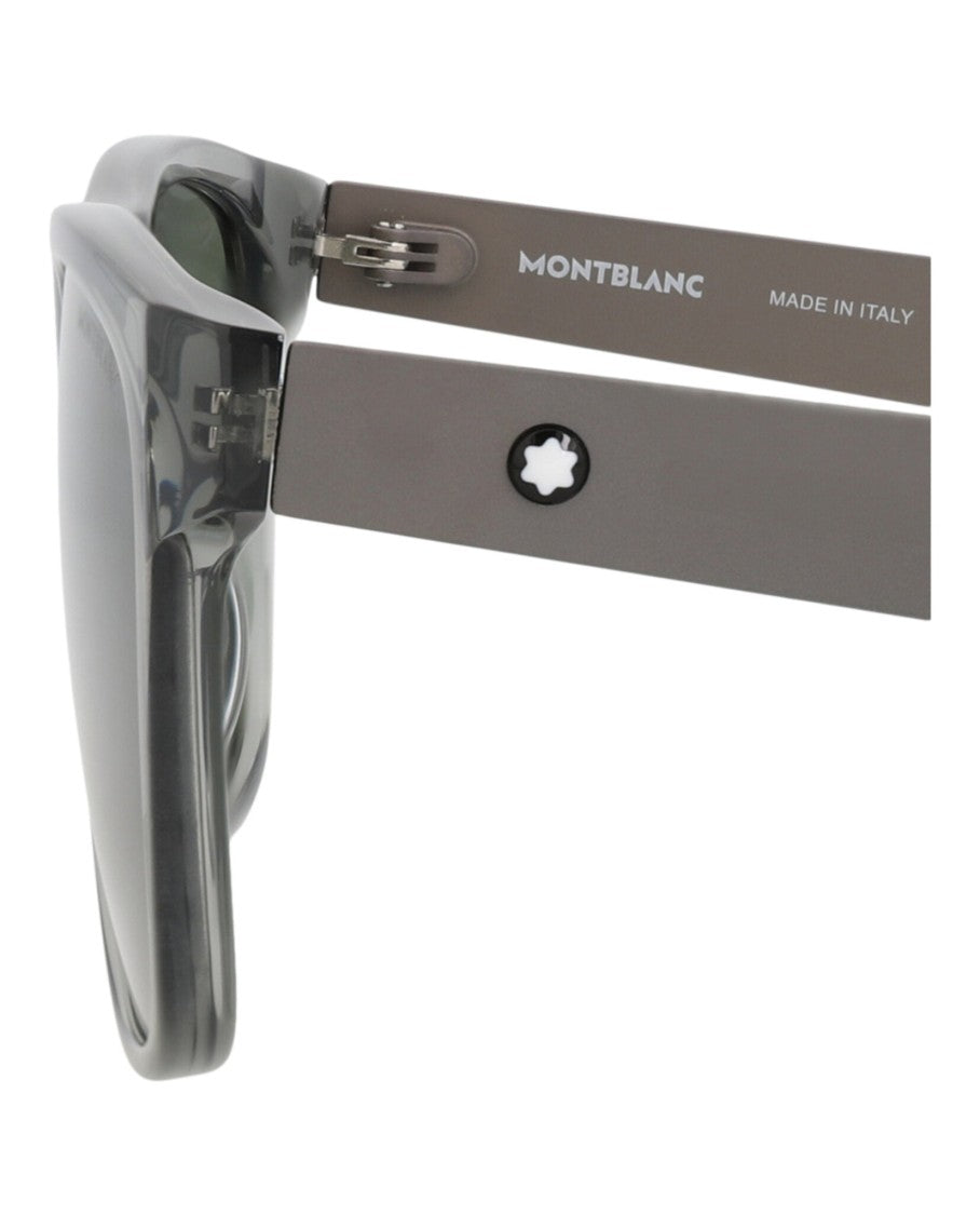 Montblanc Square-Frame Recycled Acetate Sunglasses