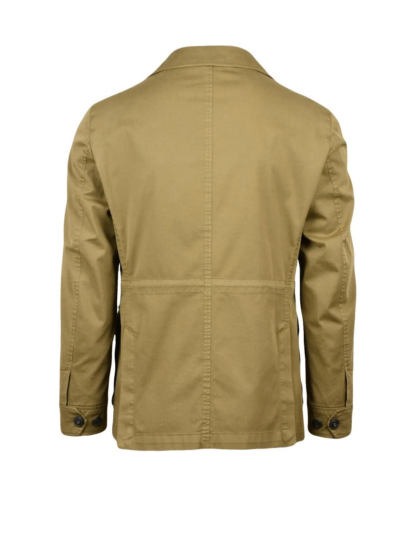 L.B.M. 1911 Cotton Stretch Sahariana Jacket With Functional Pockets