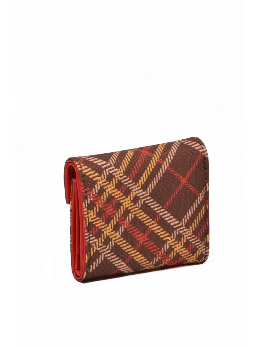 Vivienne Westwood Brown Polyurethane Plaid Wallet