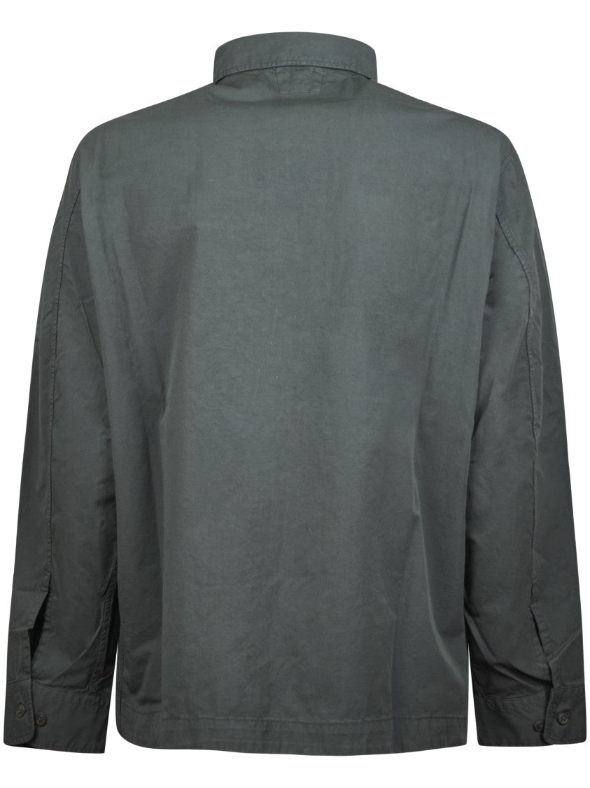 C.P. Company Organic Gabardine Zipped Lens Overshirt