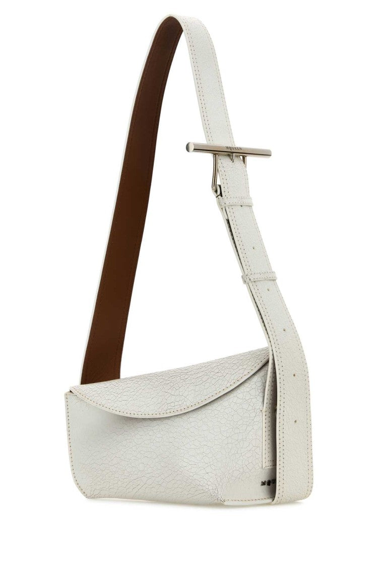 Alexander Mcqueen White Leather Sling Crossbody Bag