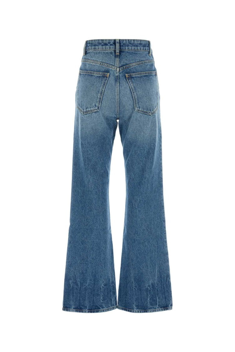 Paco Rabanne High-Waisted Flared Denim Jeans
