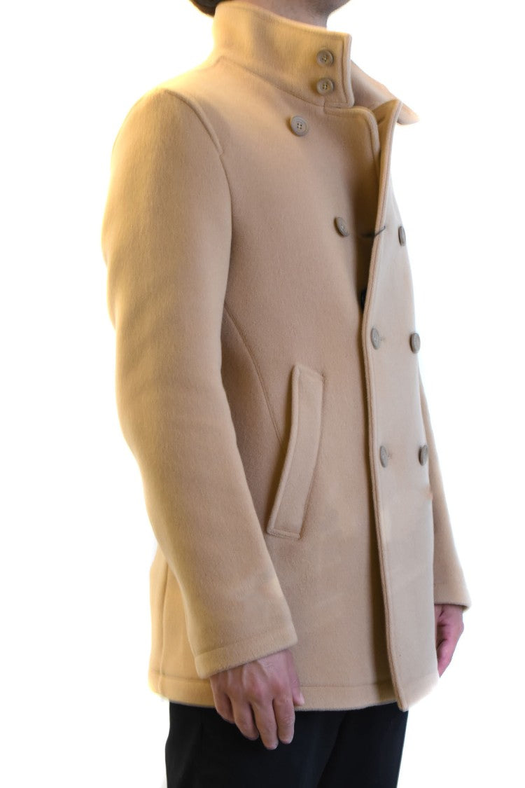 Herno Camel Wool-Blend Short Coat