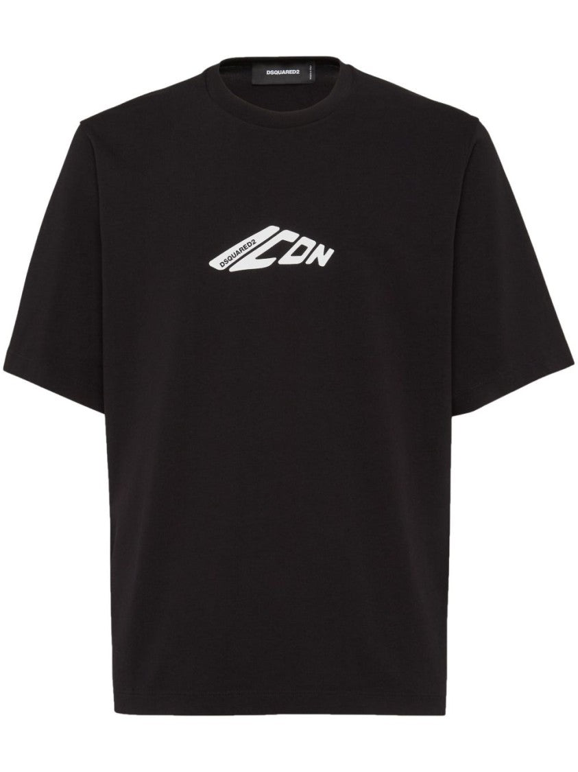 Dsquared2 Graphic Print Cotton Jersey T-Shirt