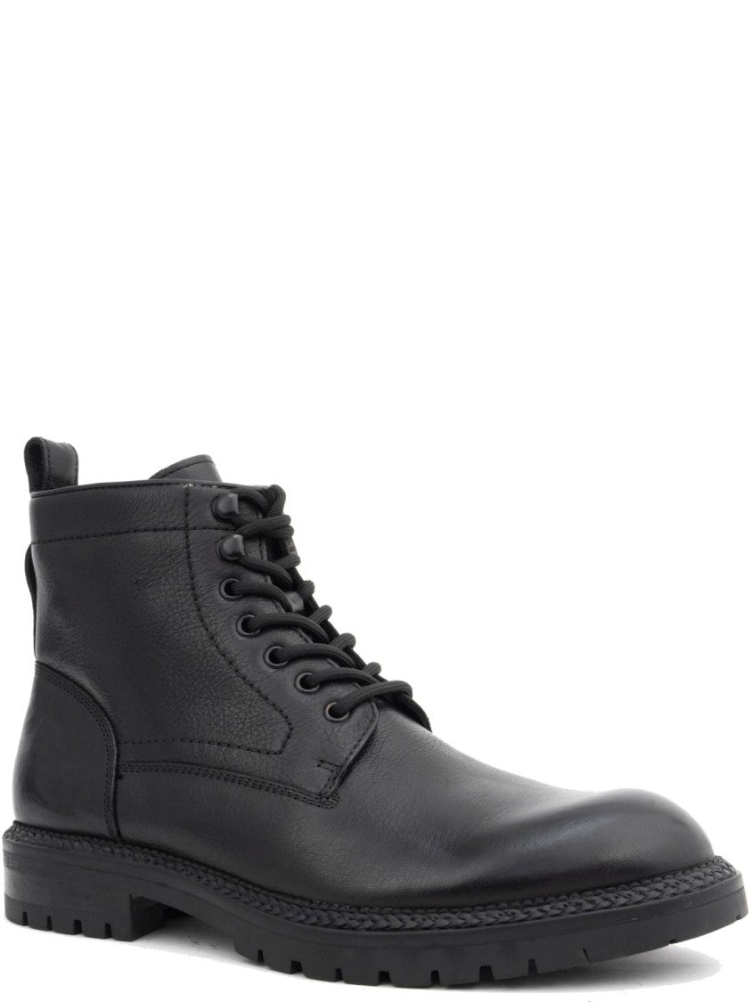 La Conte Cow Leather Ankle Boots With Velvet Lining