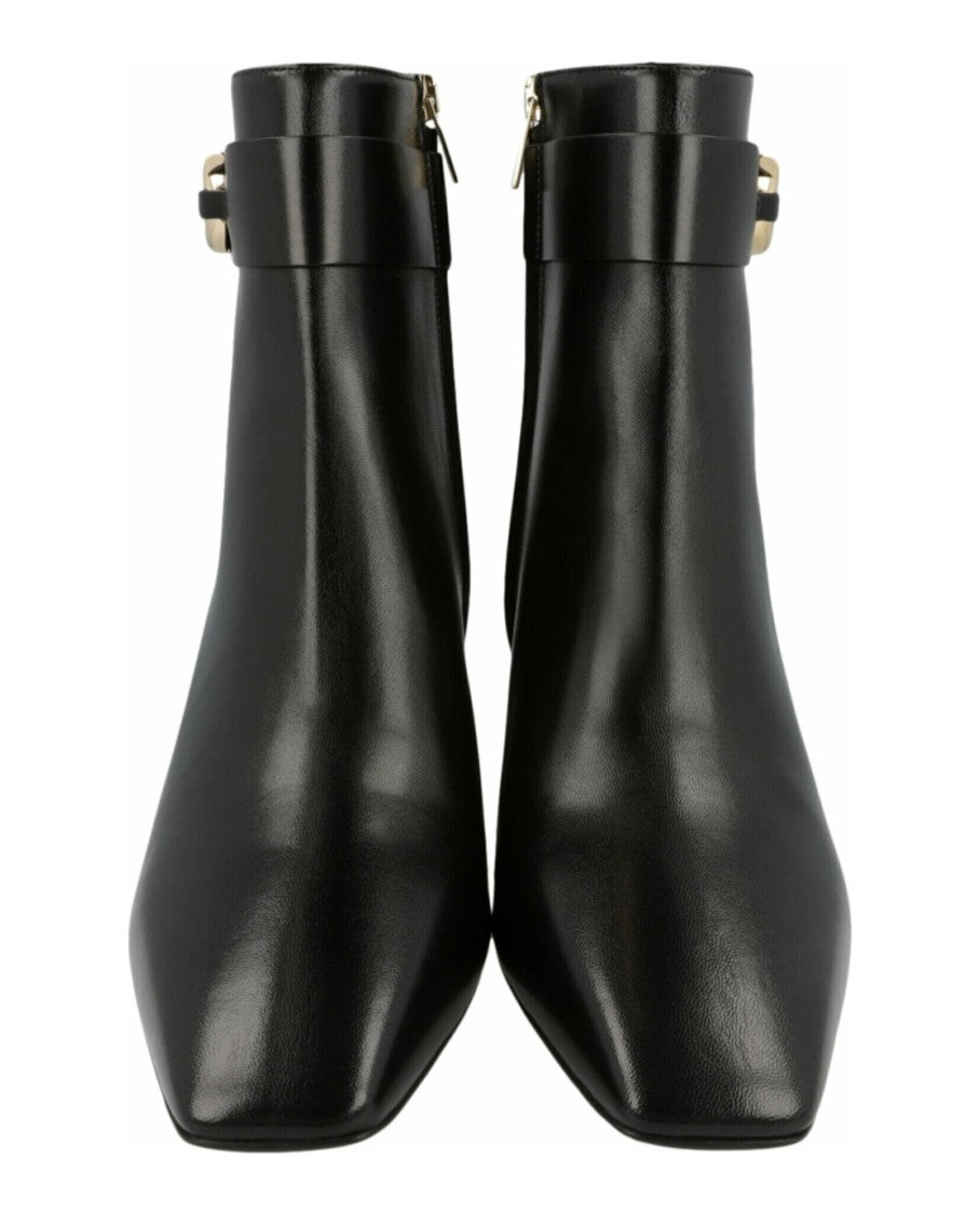 Ferragamo Placida Leather Booties