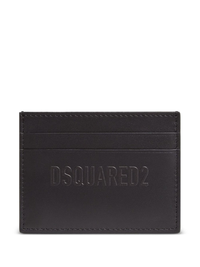 Dsquared2 Calfskin Leather Clutch
