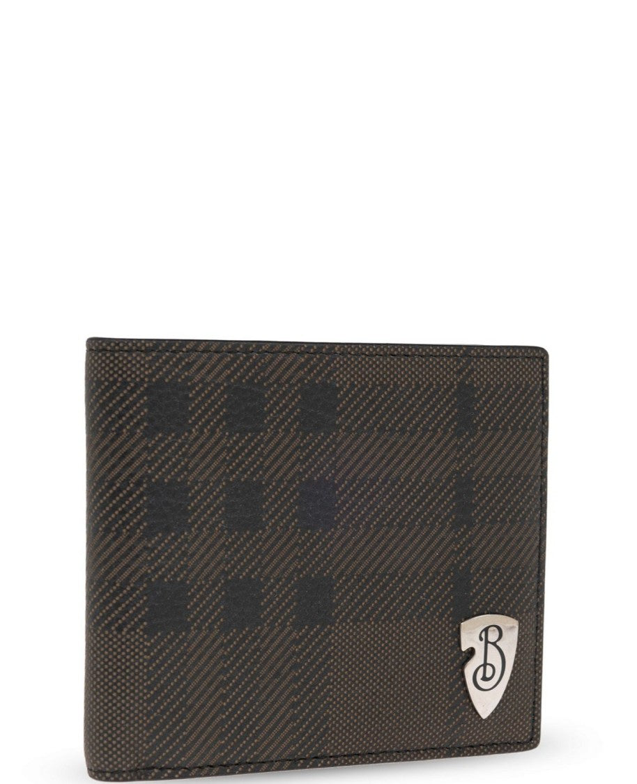 Burberry Textured Calf Leather Bifold Wallet