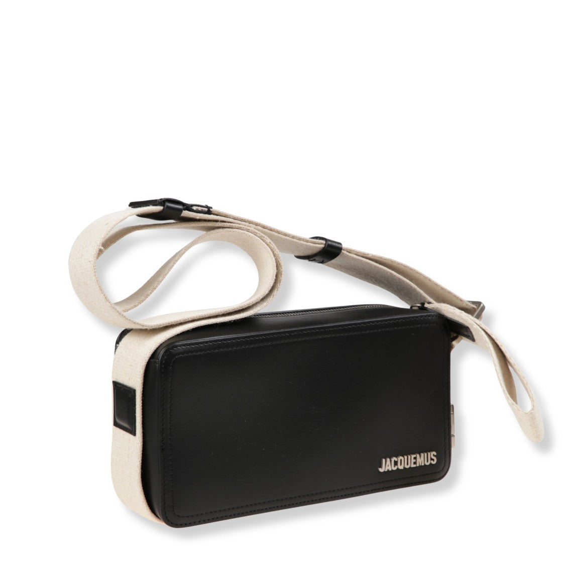 Jacquemus Rectangular Canvas Trim Shoulder Bag