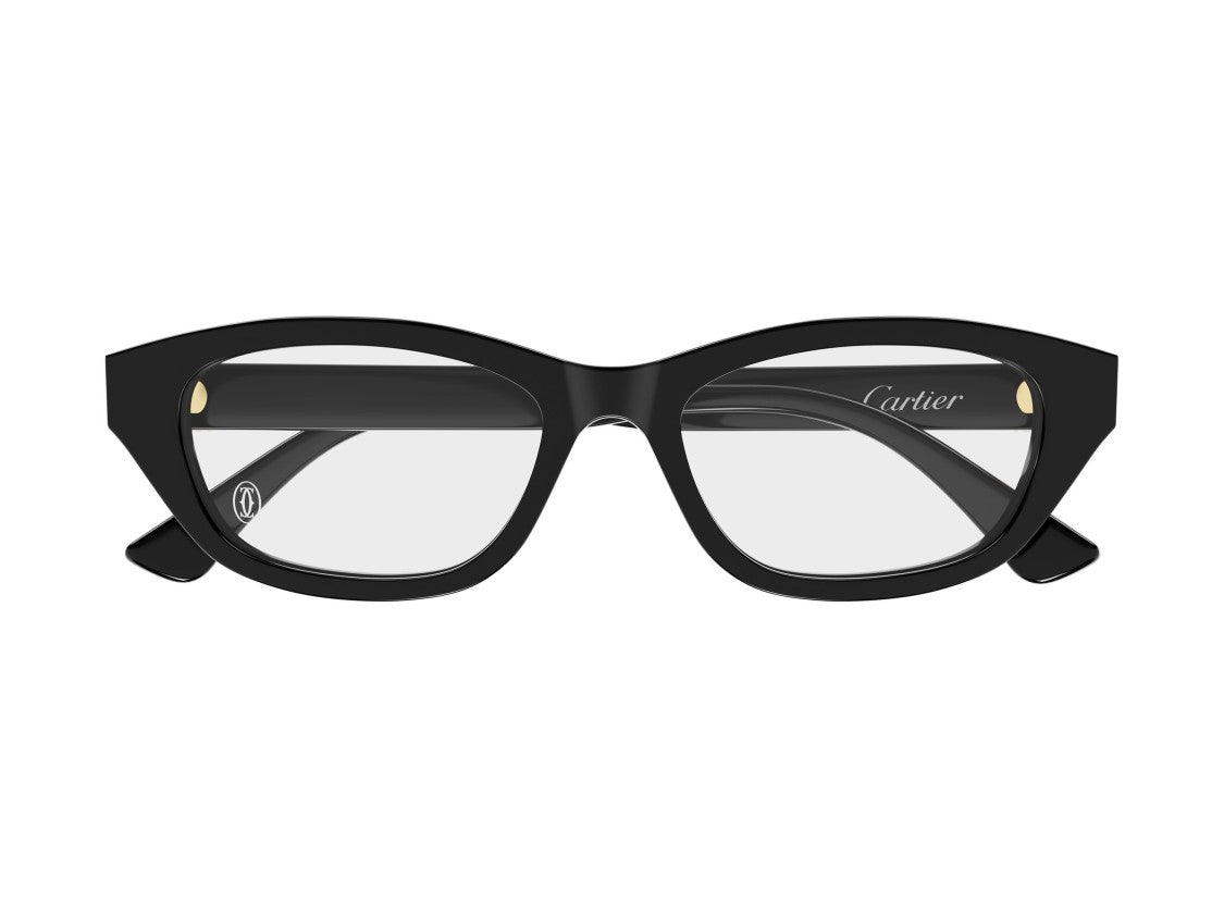 Cartier Black Ct0668o Oversized Square Acetate Eyeglasses