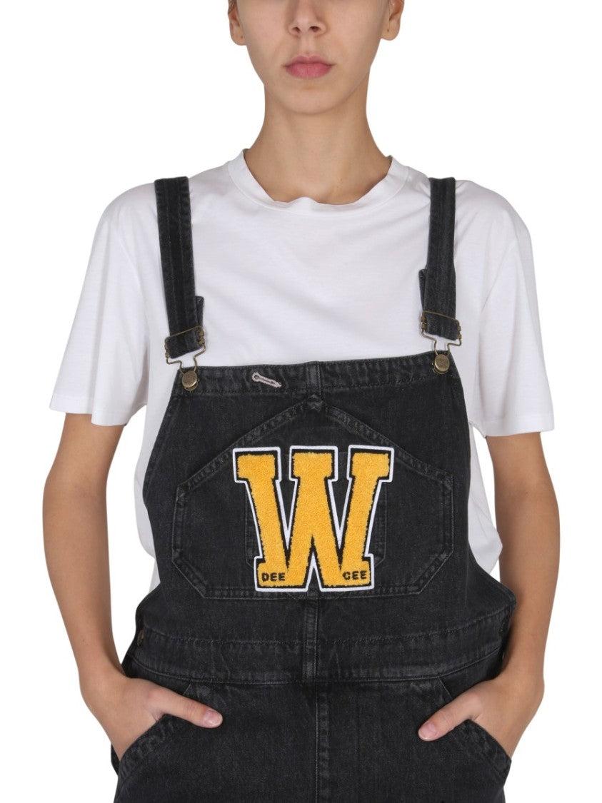 Washington Dee Cee Black Denim Dungarees