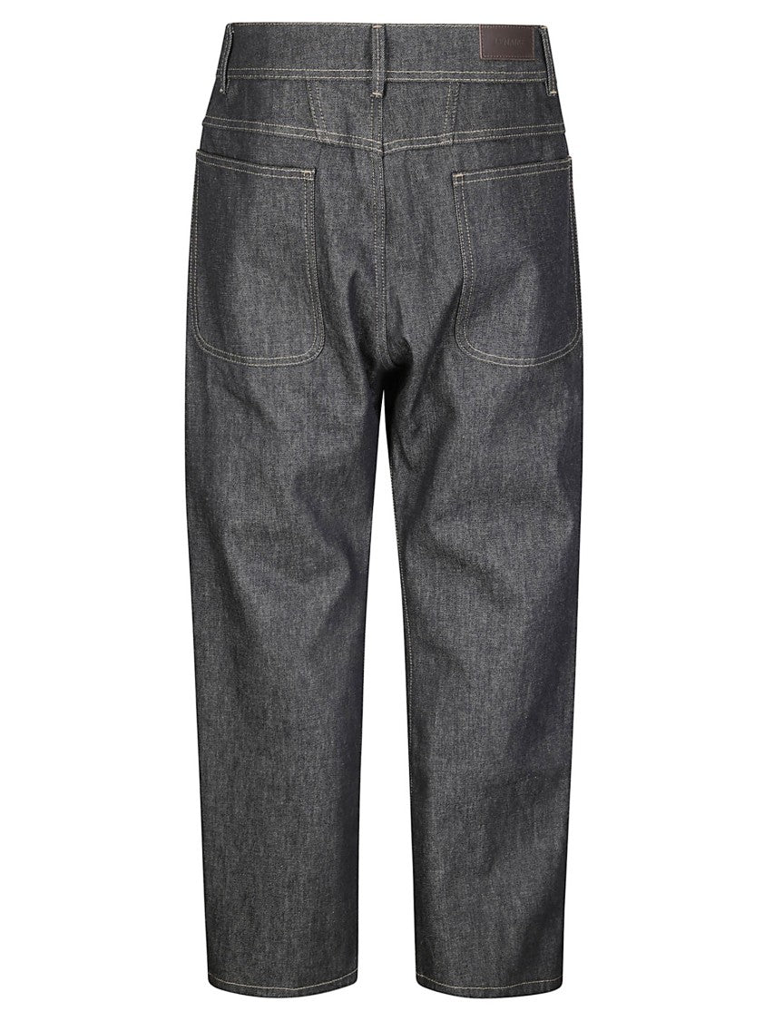 Lemaire Twisted Workwear Pants With Versatile Pockets And Relaxed Fit