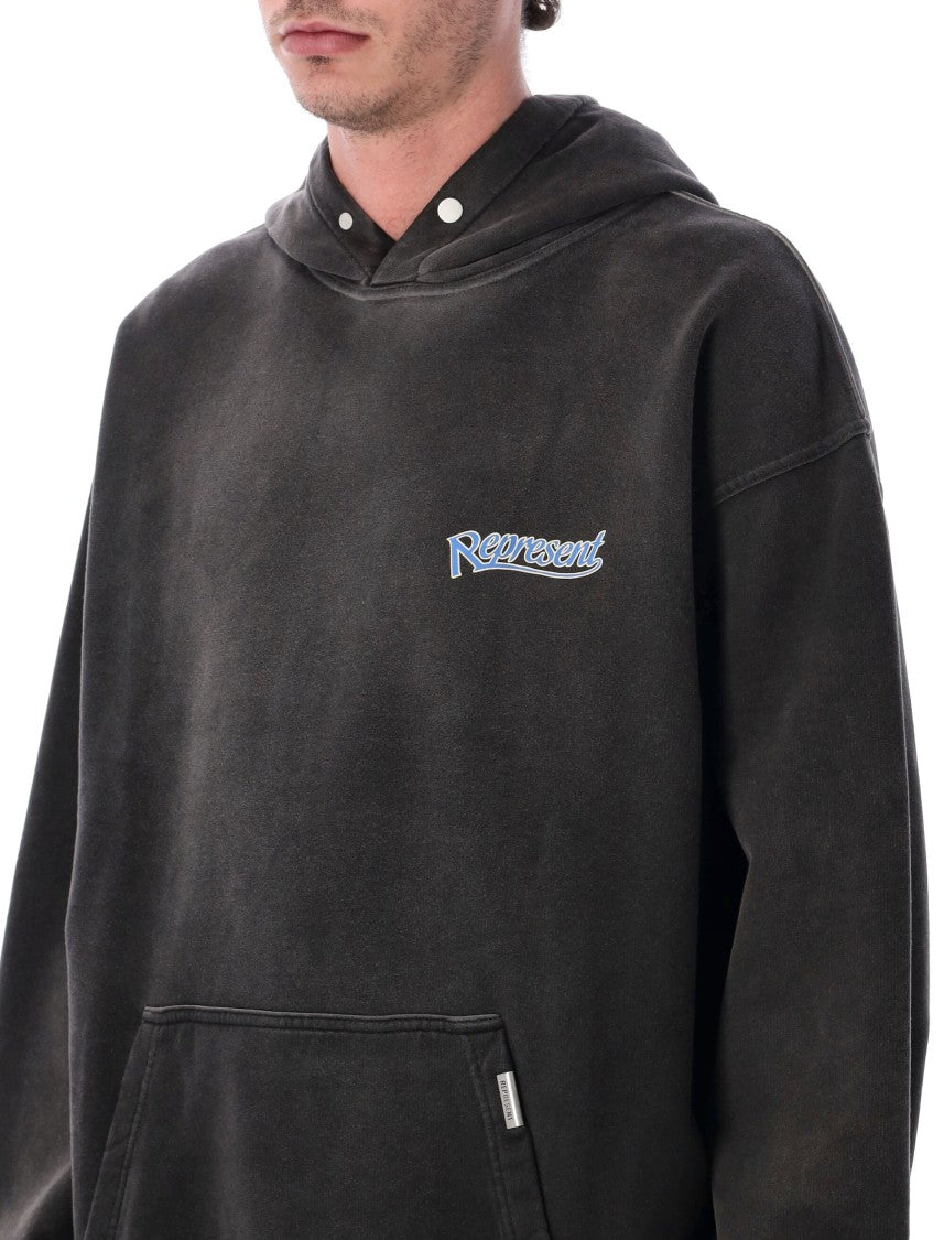 Represent Represent Showcasing Oversized Black Hoodie