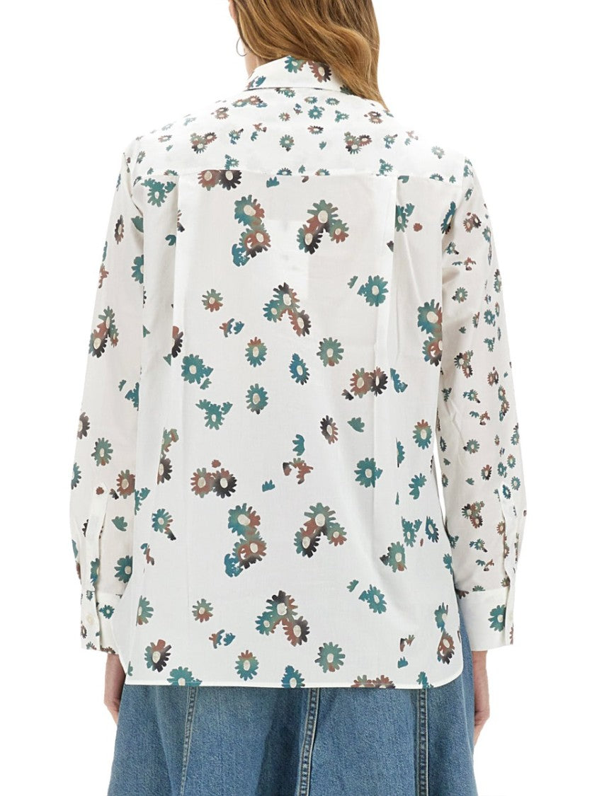 Ps Paul Smith Floral Print Cotton Shirt
