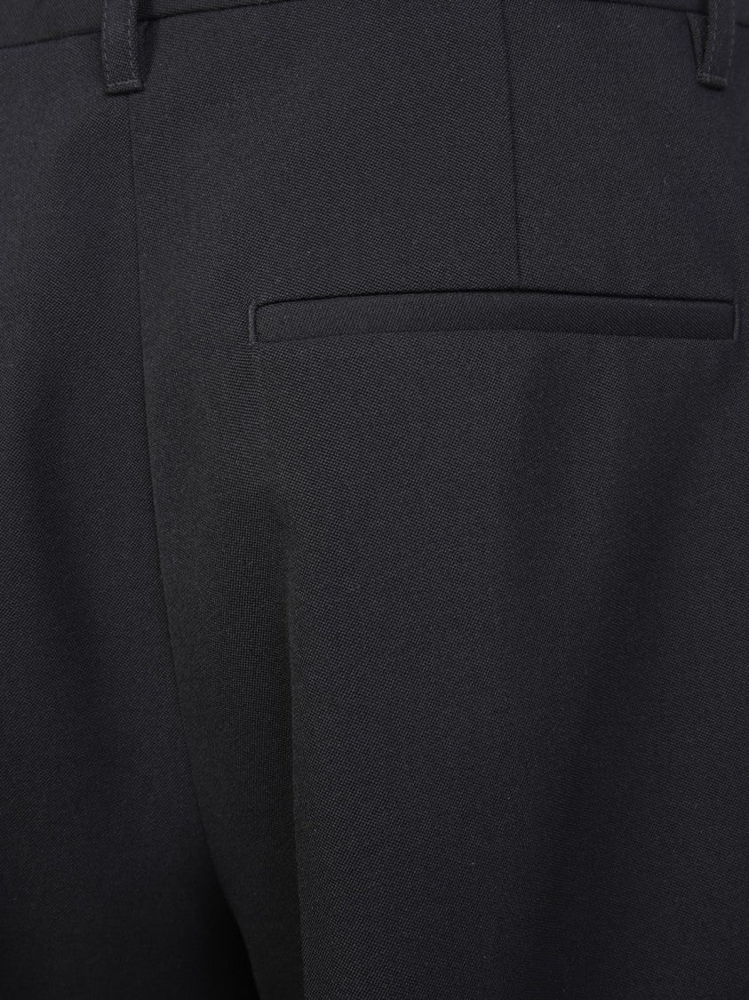 Burberry Wide-Leg Black Trousers