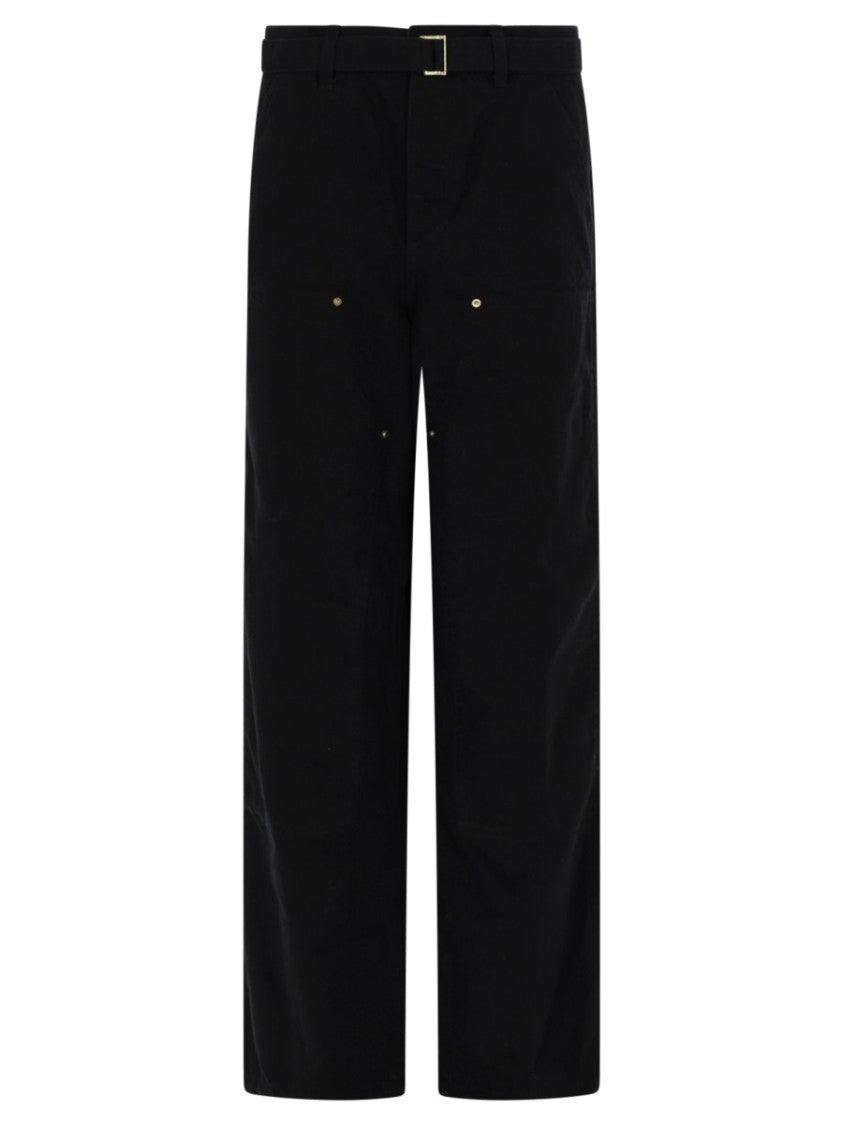 Sacai X Carhartt Wip Khaki Duck Cotton Straight-Leg Pants