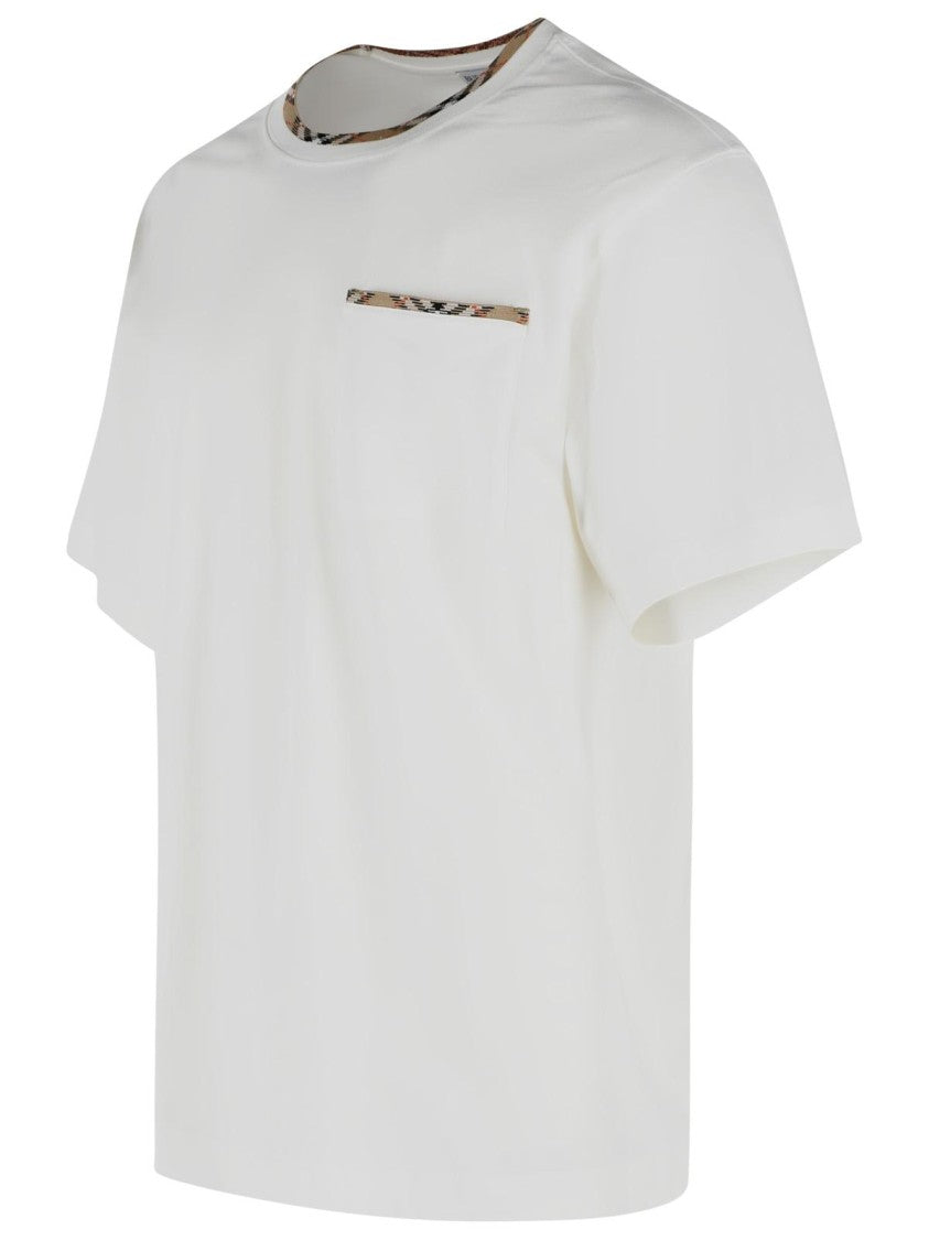 Burberry 'Ryan' White Cotton T-Shirt
