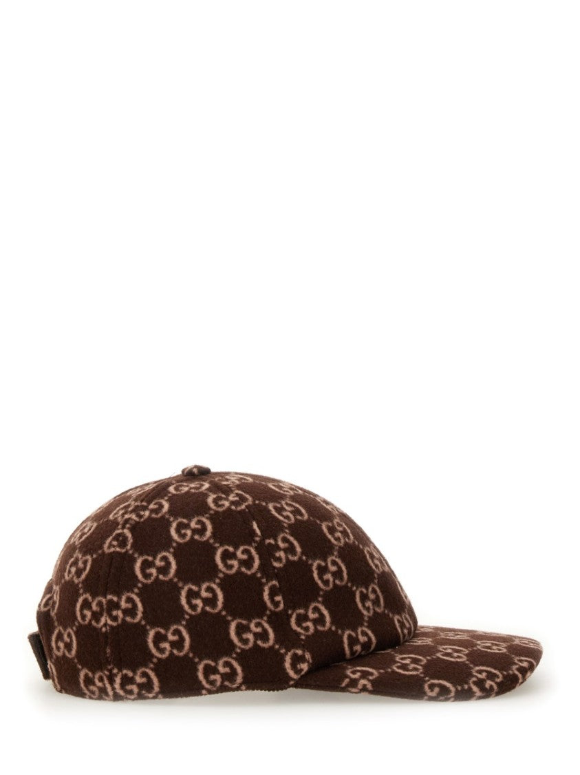 Gucci Gg Monogram Virgin Wool-Blend Baseball Cap