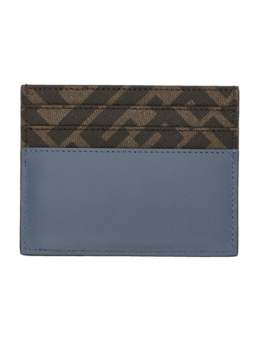 Fendi Textured Ff Squared Card Holder