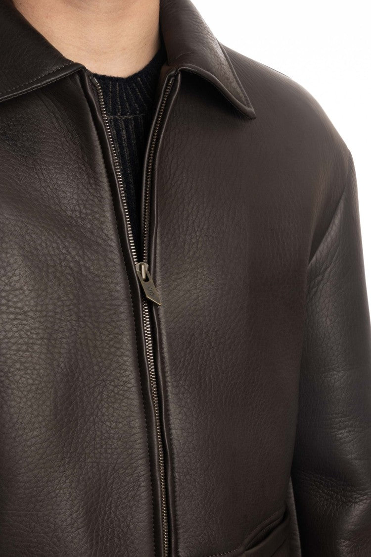 Salvatore Santoro Nappa Leather Work Jacket
