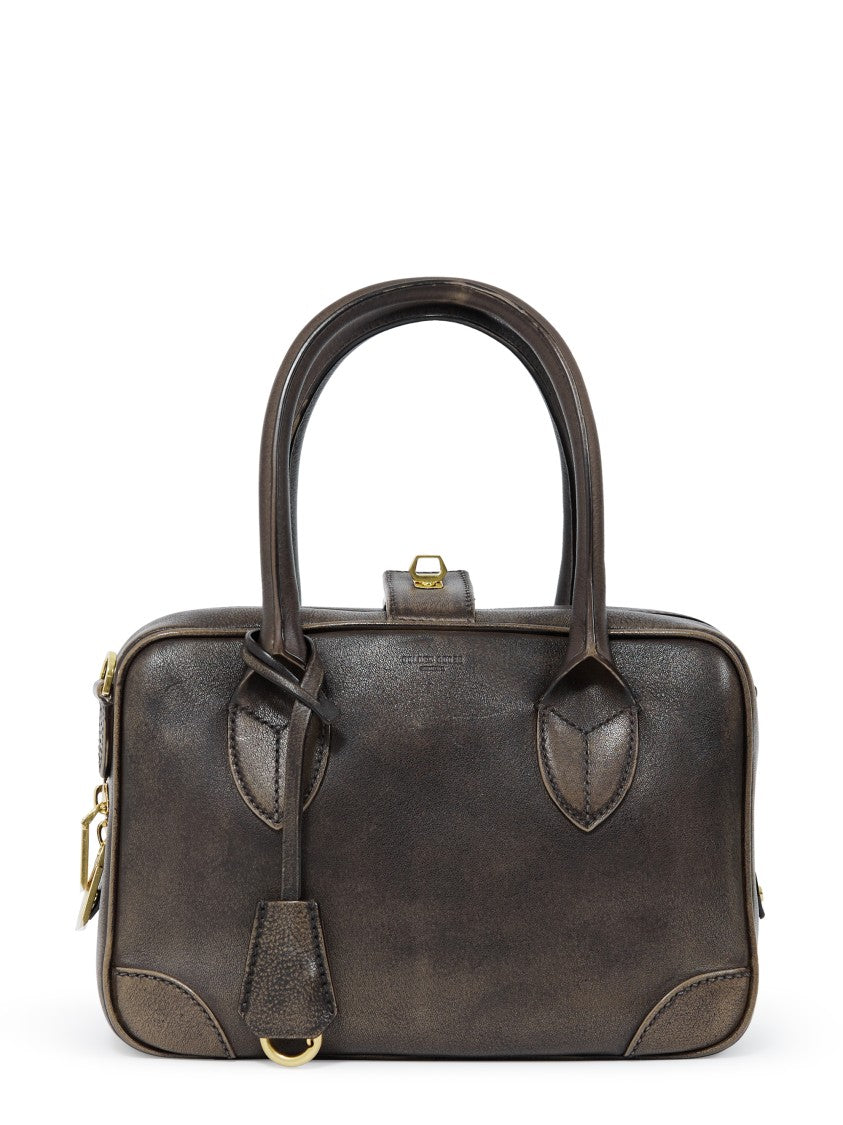 Golden Goose Structured Treated Leather Bag