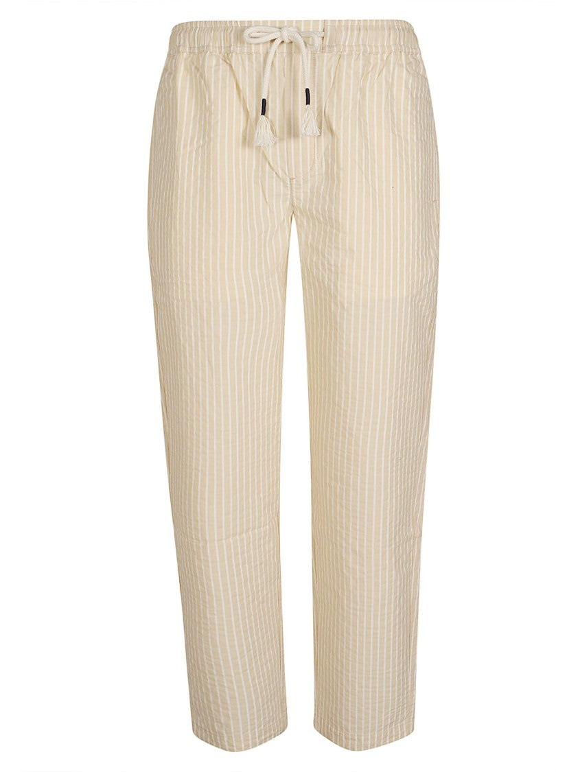Orlebar Brown Relaxed Fit Cropped Trousers With Drawstring Waistband